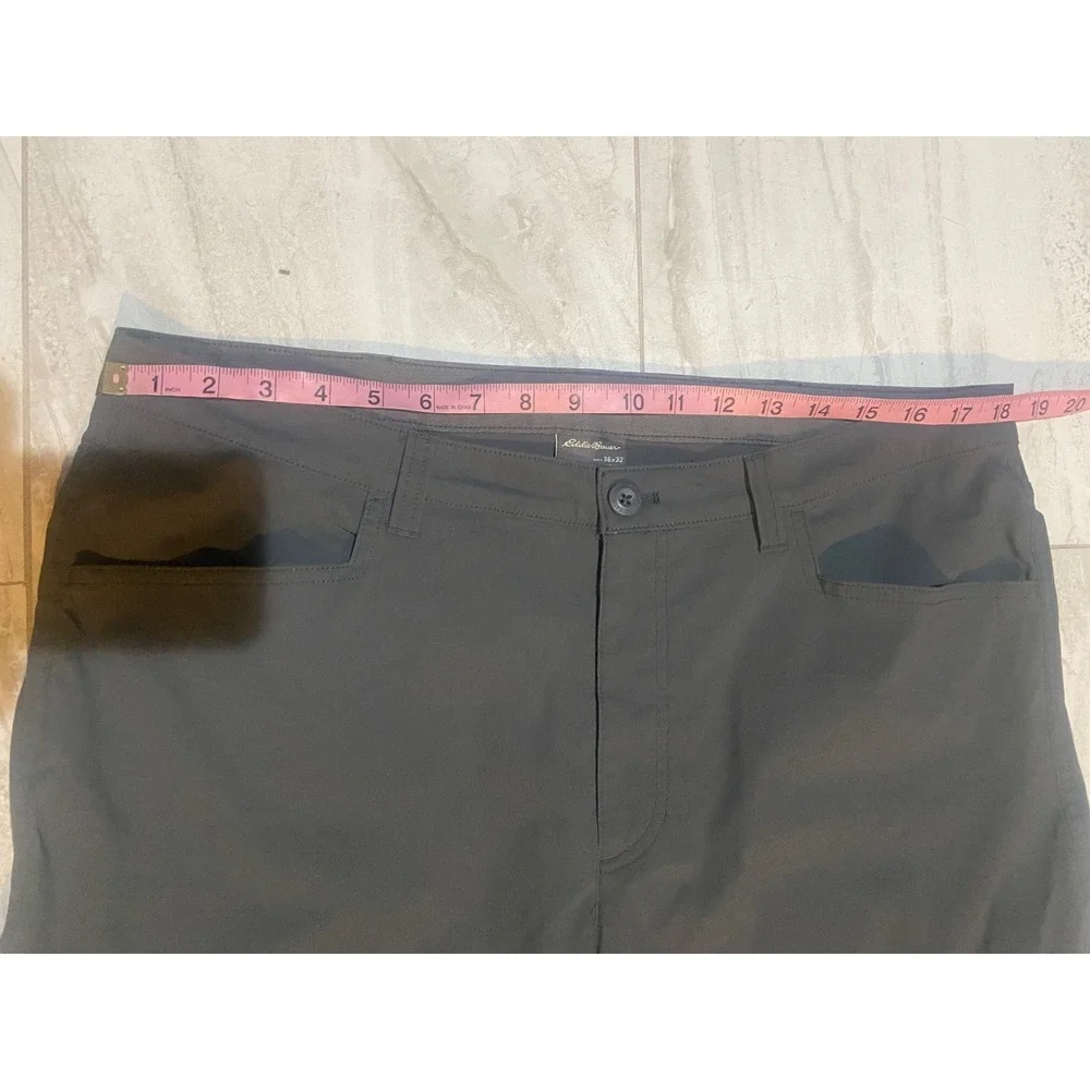 Eddie baur Pants Mens 36 X 32 Solid Gray Chino Hiking Outdoor